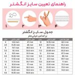 راهنمای تعیین سایز انگشتر